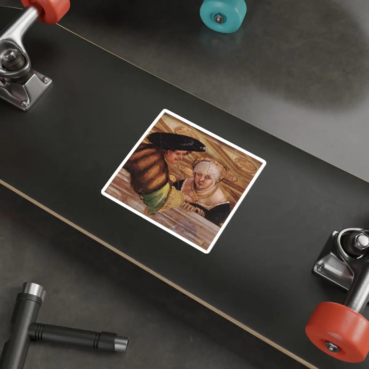 SKU:18576116057098203399 Sticker types:White Shape:Die-Cut Sizes:5" × 5"