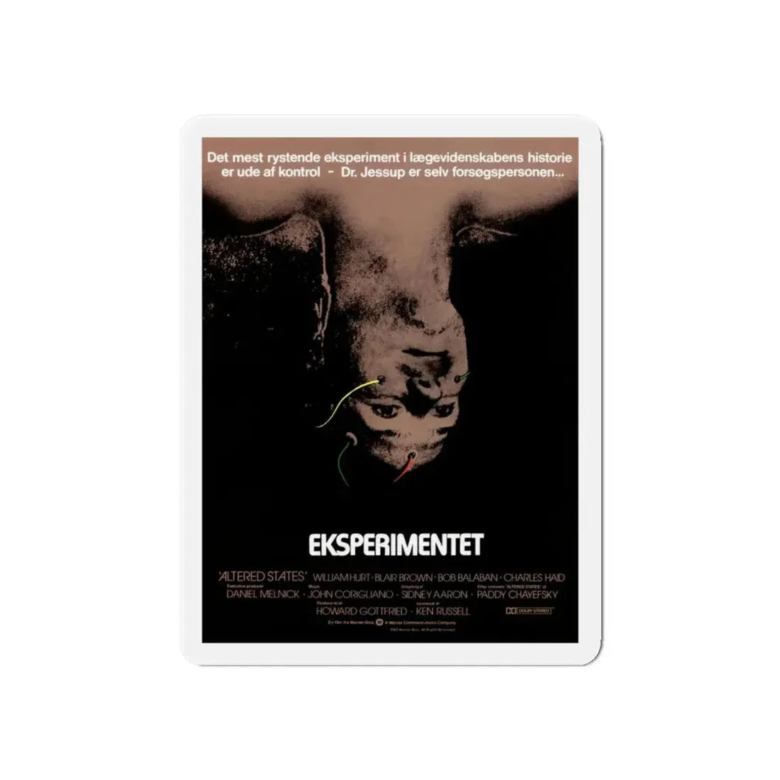 ALTERED STATES (DANISH) 1980 Movie Poster - Refrigerator Magnet 6 Inch - The Sticker Space