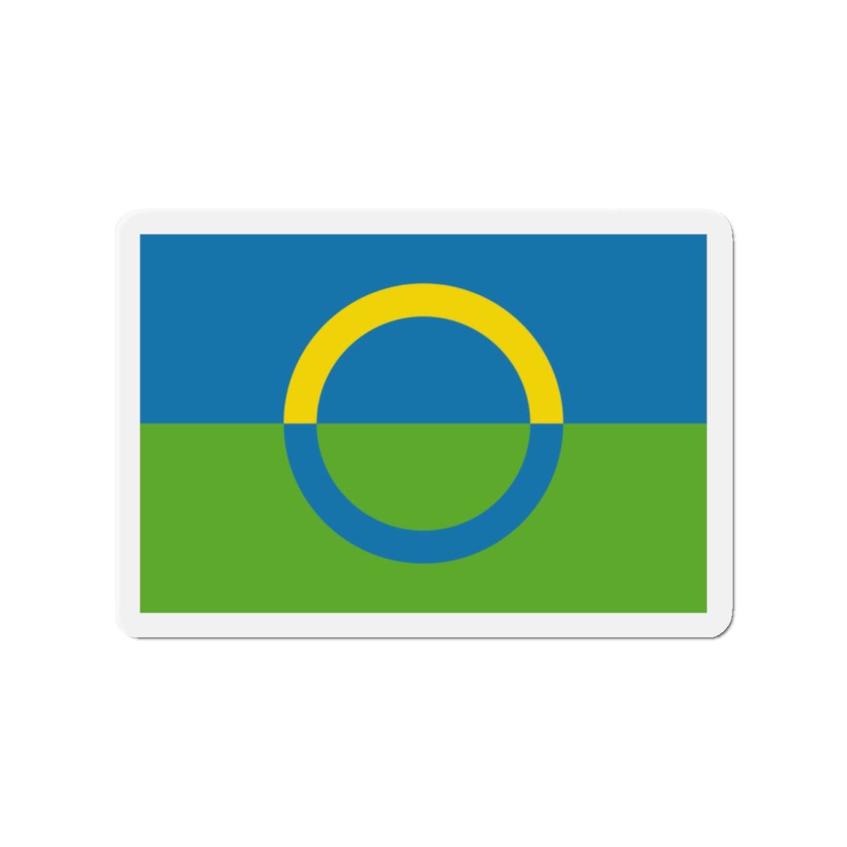 Alternate flag of Võros Estonia - Die-Cut Magnet-2" x 2"-The Sticker Space