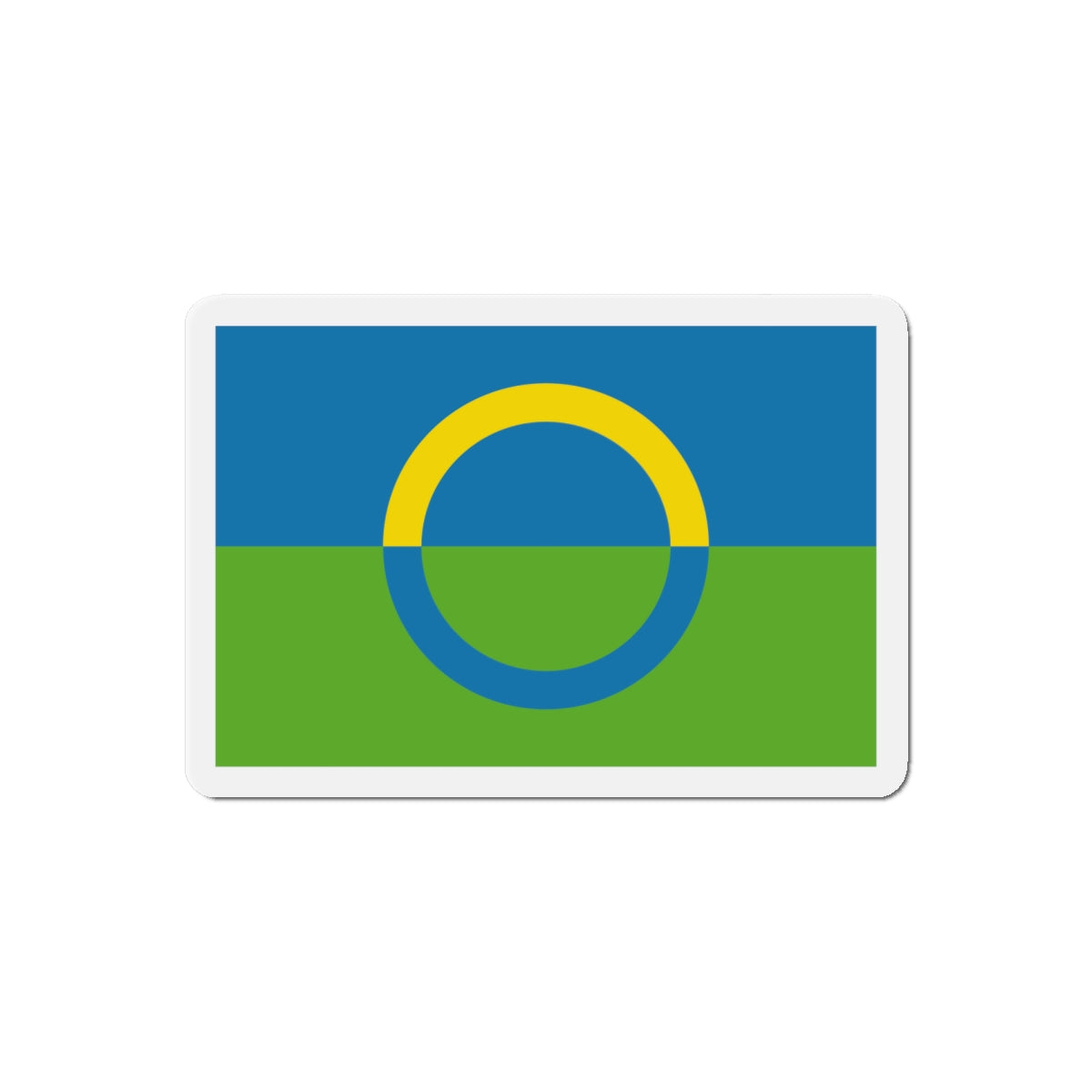 Alternate flag of Võros Estonia - Die-Cut Magnet-6 × 6"-The Sticker Space