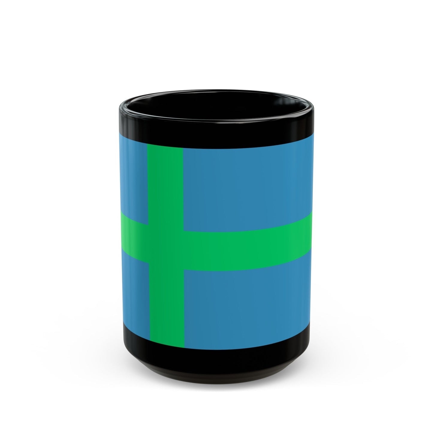 Alternate flag of Votes Estonia - Black Coffee Mug-15oz-The Sticker Space