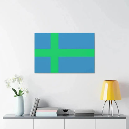 Alternate flag of Votes Estonia - Canvas Wall Art - The Sticker Space