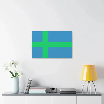 Alternate flag of Votes Estonia - Canvas Wall Art - The Sticker Space