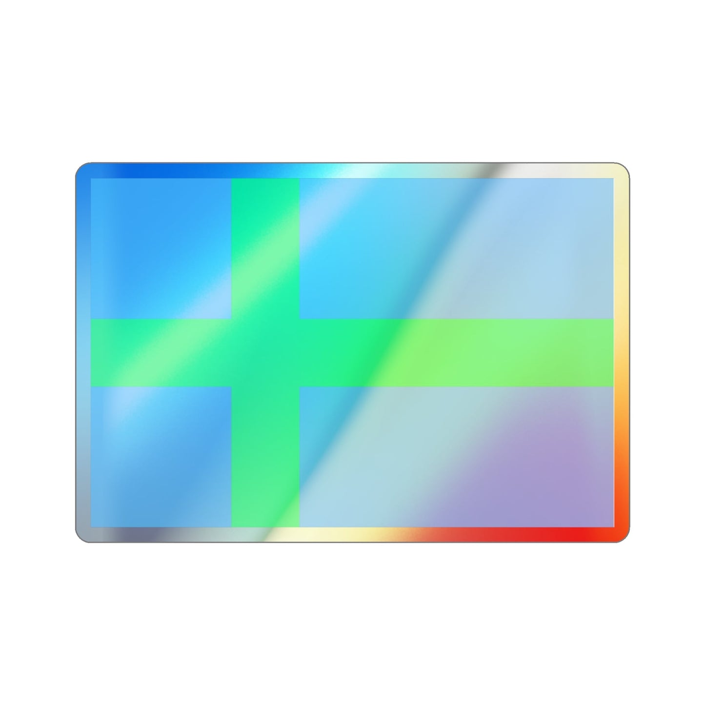 Alternate flag of Votes Estonia Holographic STICKER Die-Cut Vinyl Decal-4 Inch-The Sticker Space