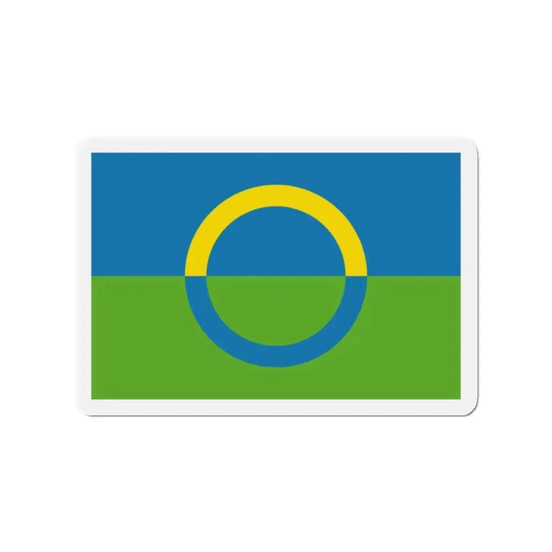 Alternate flag of Võros Estonia - Refrigerator Magnet 2 Inch - The Sticker Space