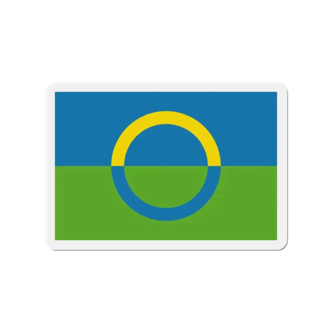 Alternate flag of Võros Estonia - Refrigerator Magnet 2 Inch - The Sticker Space