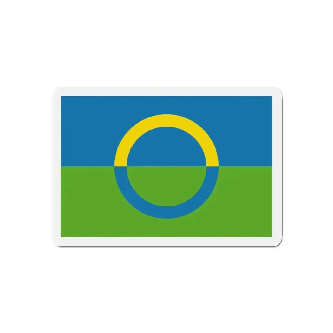 Alternate flag of Võros Estonia - Refrigerator Magnet 3 Inch - The Sticker Space