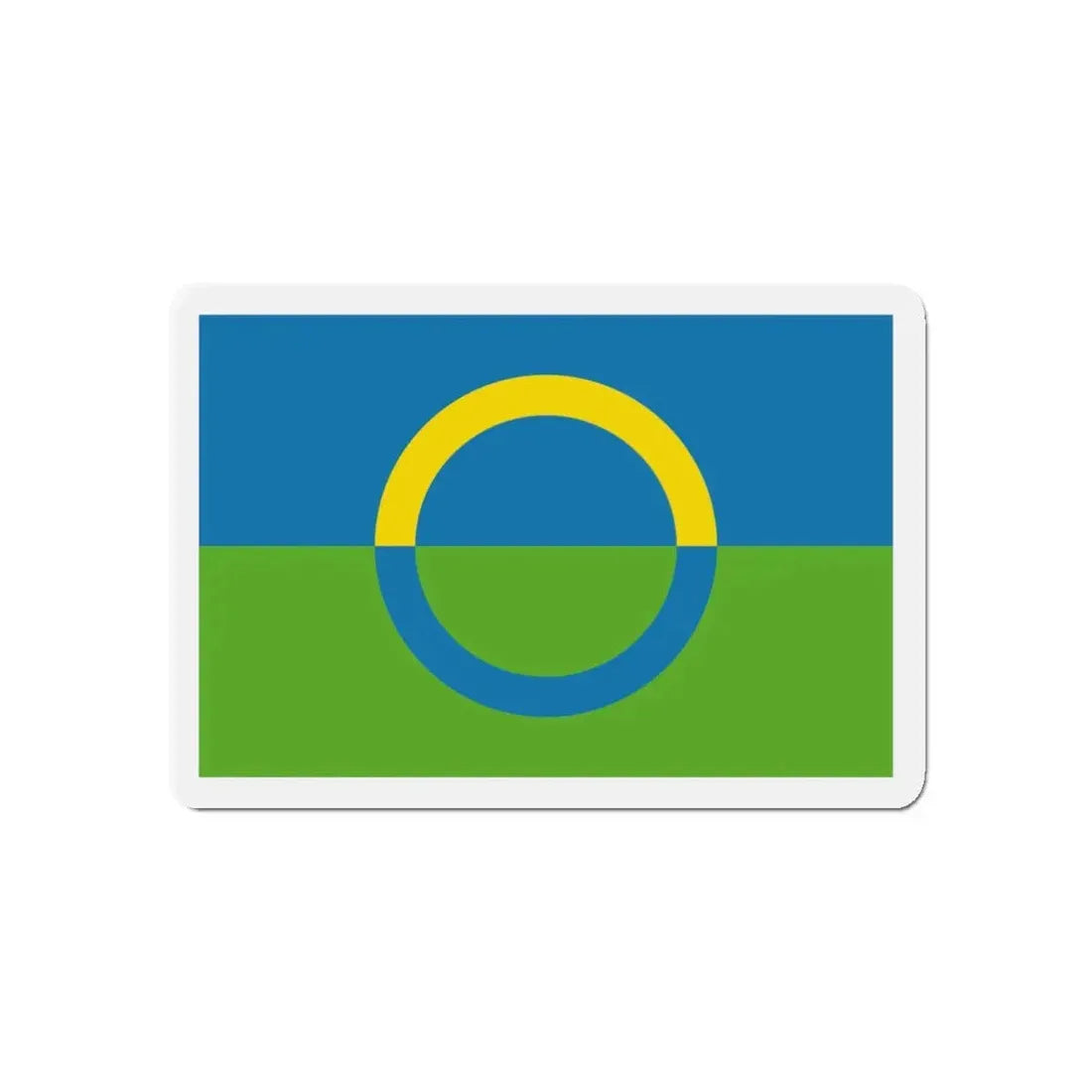 Alternate flag of Võros Estonia - Refrigerator Magnet 3 Inch - The Sticker Space