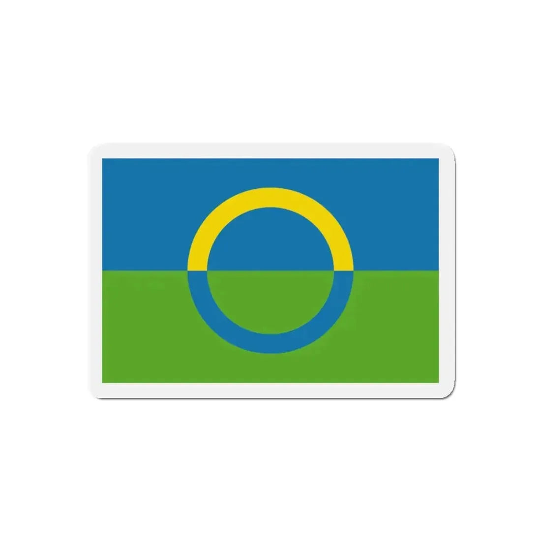 Alternate flag of Võros Estonia - Refrigerator Magnet 4 Inch - The Sticker Space