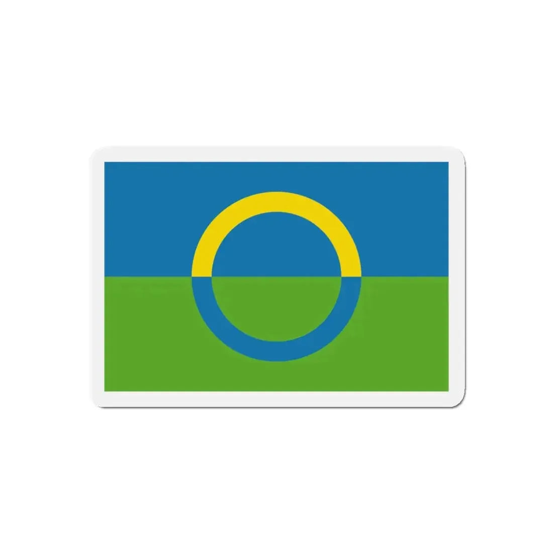 Alternate flag of Võros Estonia - Refrigerator Magnet 4 Inch - The Sticker Space