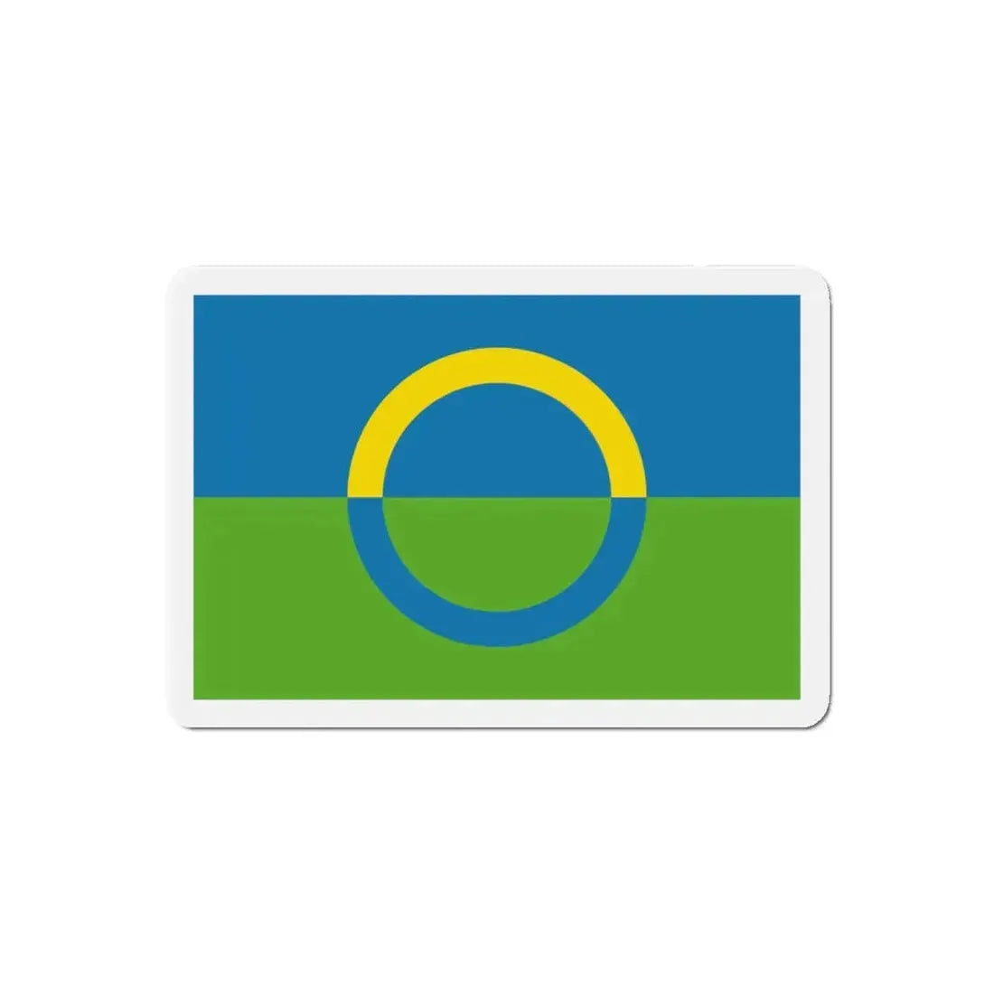 Alternate flag of Võros Estonia - Refrigerator Magnet 5 Inch - The Sticker Space