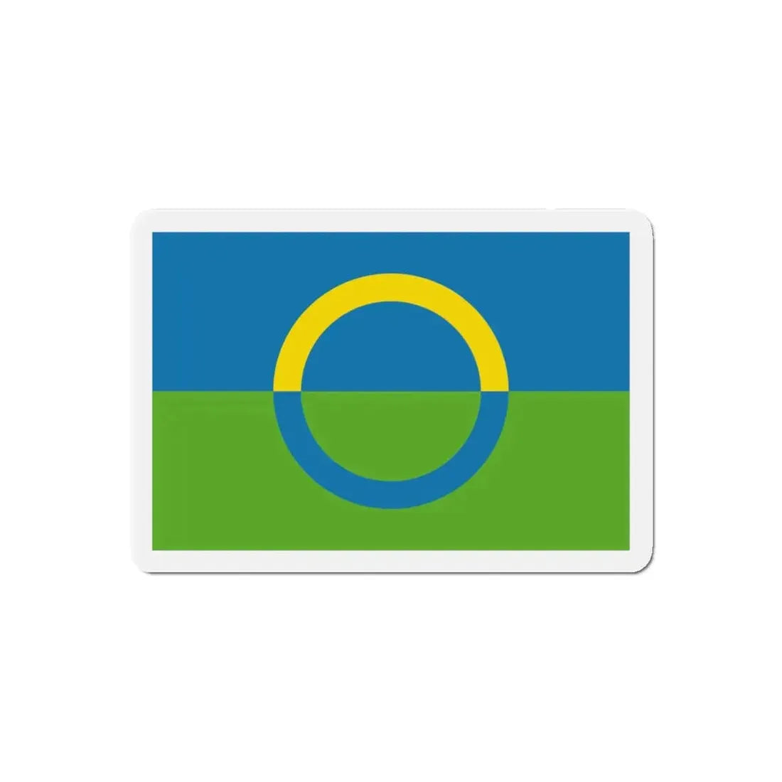 Alternate flag of Võros Estonia - Refrigerator Magnet 5 Inch - The Sticker Space
