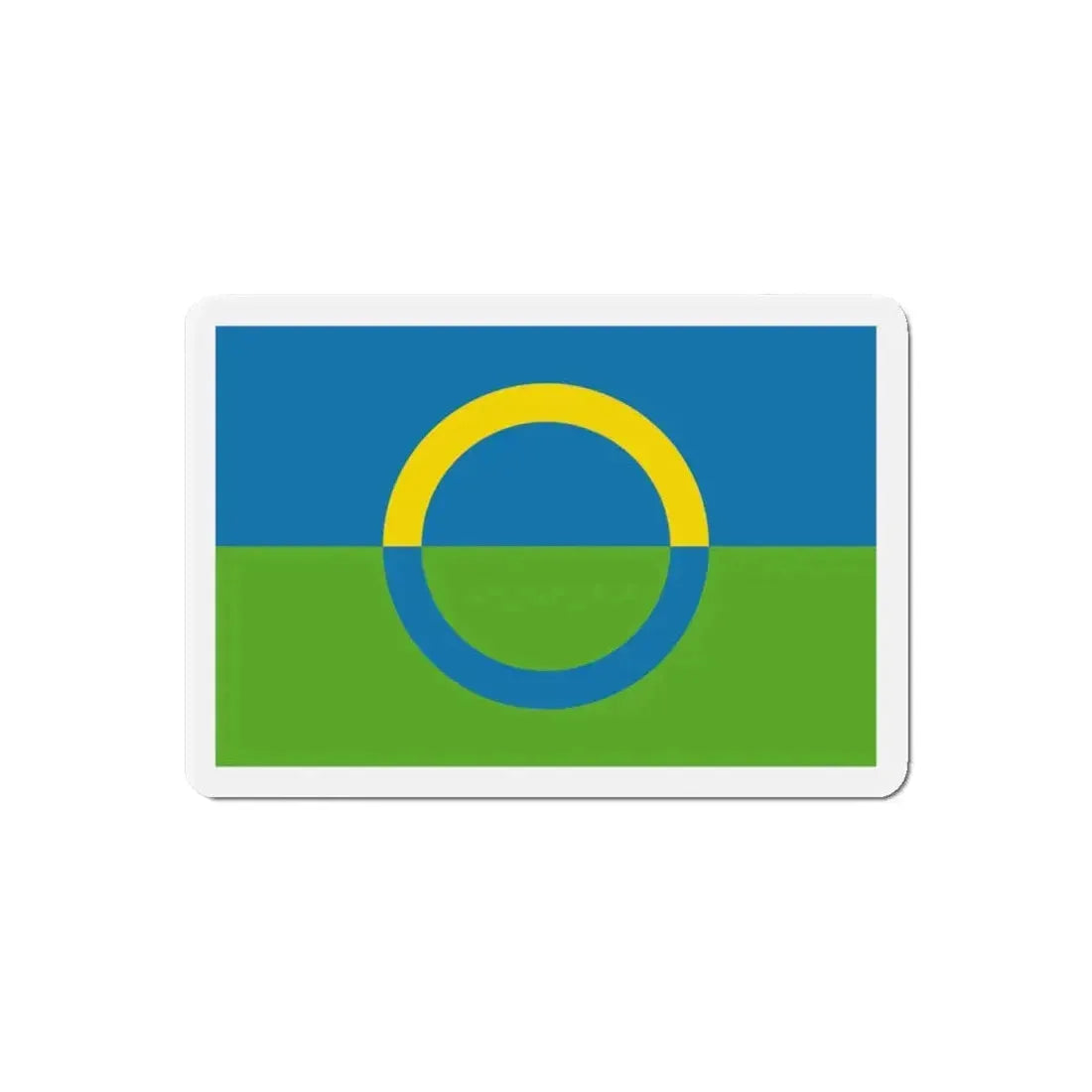 Alternate flag of Võros Estonia - Refrigerator Magnet 6 Inch - The Sticker Space