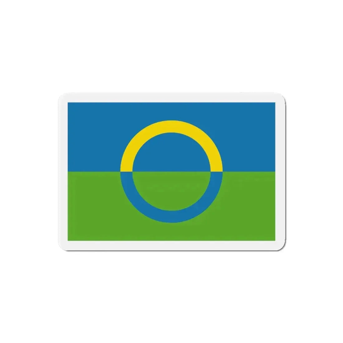 Alternate flag of Võros Estonia - Refrigerator Magnet 6 Inch - The Sticker Space