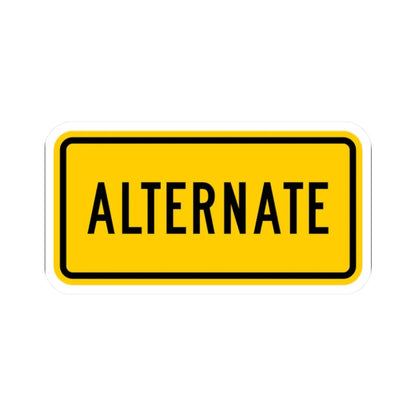 Alternate plate Wyoming (Wyoming) (Road Sign) STICKER Vinyl Kiss-Cut Decal 2 Inch White - The Sticker Space