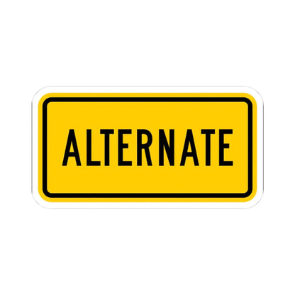 Alternate plate Wyoming (Wyoming) (Road Sign) STICKER Vinyl Kiss-Cut Decal 3 Inch White - The Sticker Space