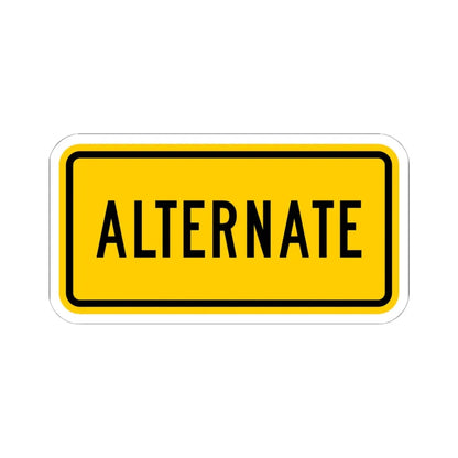 Alternate plate Wyoming (Wyoming) (Road Sign) STICKER Vinyl Kiss-Cut Decal 6 Inch White - The Sticker Space