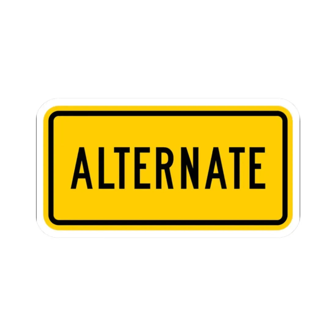 Alternate plate Wyoming (Wyoming) (Road Sign) STICKER Vinyl Kiss-Cut Decal - The Sticker Space