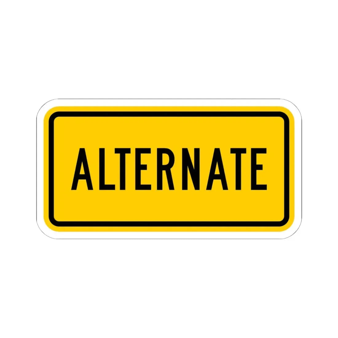 Alternate plate Wyoming (Wyoming) (Road Sign) STICKER Vinyl Kiss-Cut Decal - The Sticker Space