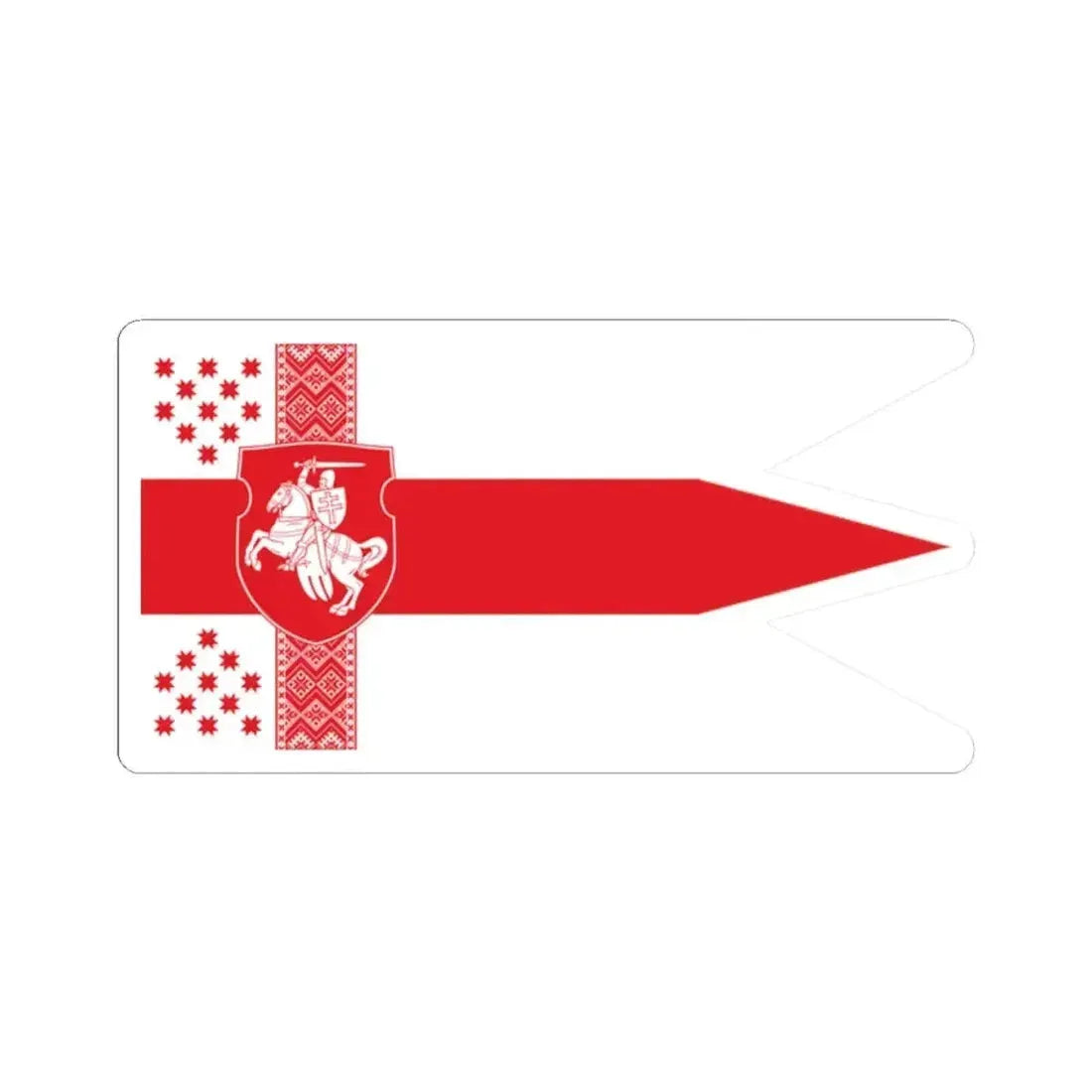 Alternative Flag of Belarus 1 22 lands (Belarus) STICKER Vinyl Kiss-Cut Decal 2 Inch White - The Sticker Space
