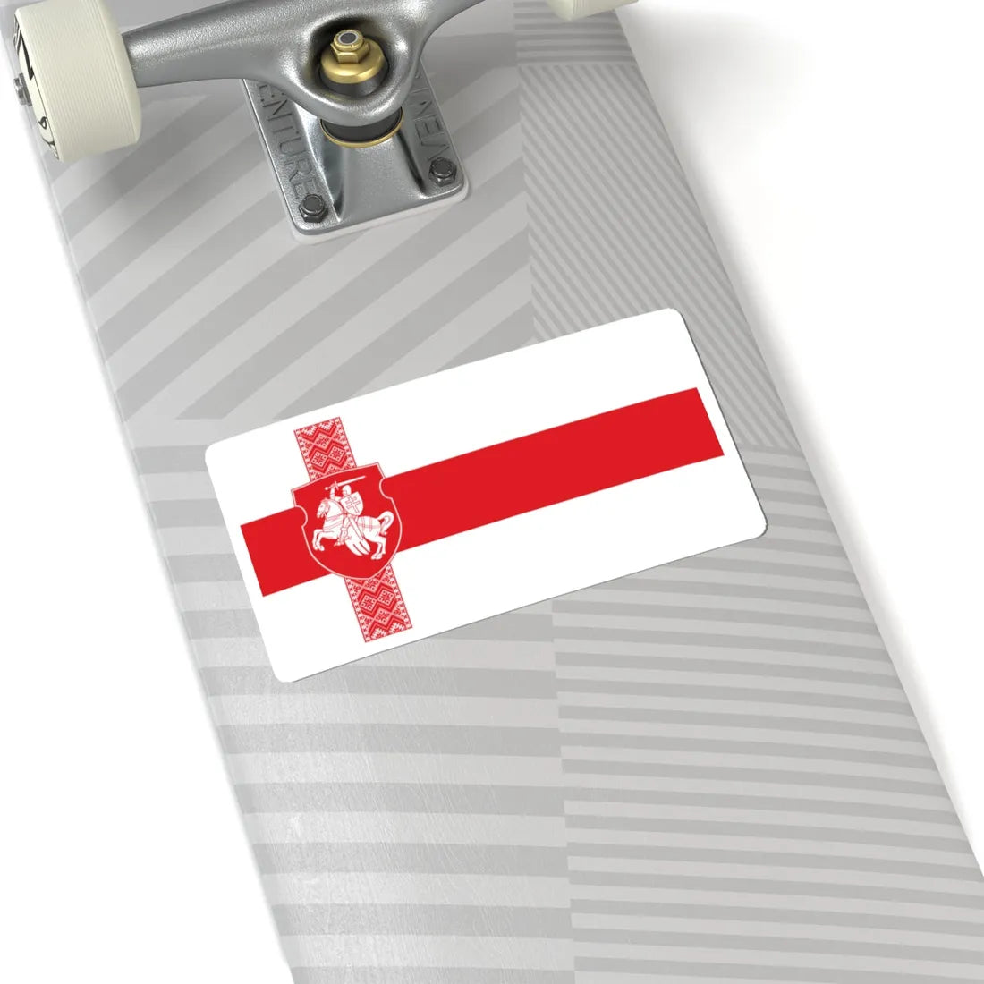 Alternative Flag of Belarus-2 (Belarus) (Coat of Arms) STICKER Vinyl Kiss-Cut Decal - The Sticker Space