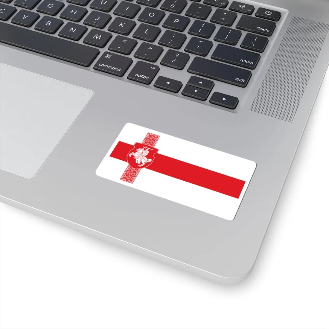 Alternative Flag of Belarus-2 (Belarus) (Coat of Arms) STICKER Vinyl Kiss-Cut Decal - The Sticker Space