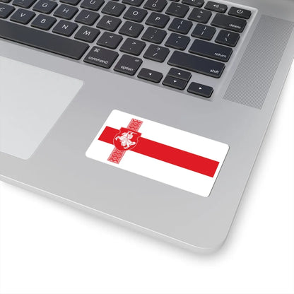 Alternative Flag of Belarus-2 (Belarus) (Coat of Arms) STICKER Vinyl Kiss-Cut Decal - The Sticker Space