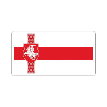 Alternative Flag of Belarus-2 (Belarus) STICKER Vinyl Kiss-Cut Decal 4 Inch White - The Sticker Space
