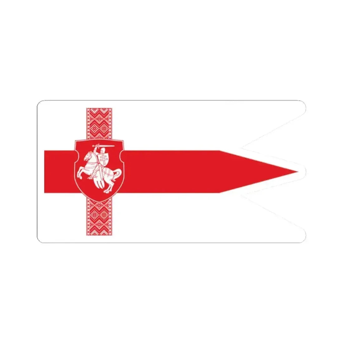 Alternative Flag of Belarus-3 (Belarus) STICKER Vinyl Kiss-Cut Decal 2 Inch White - The Sticker Space