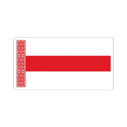 Alternative Flag of Belarus-4 (Belarus) STICKER Vinyl Kiss-Cut Decal 2 Inch White - The Sticker Space