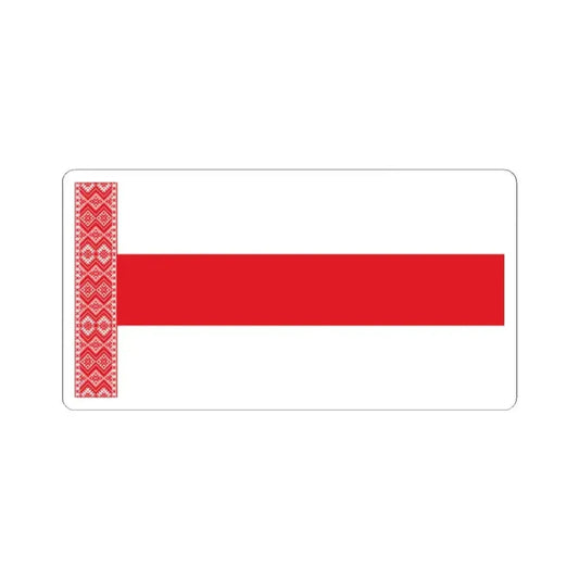 Alternative Flag of Belarus-4 (Belarus) STICKER Vinyl Kiss-Cut Decal 2 Inch White - The Sticker Space