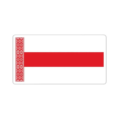 Alternative Flag of Belarus-4 (Belarus) STICKER Vinyl Kiss-Cut Decal 3 Inch White - The Sticker Space