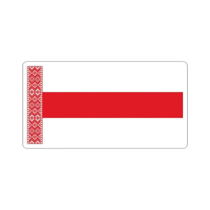 Alternative Flag of Belarus-4 (Belarus) STICKER Vinyl Kiss-Cut Decal 6 Inch White - The Sticker Space