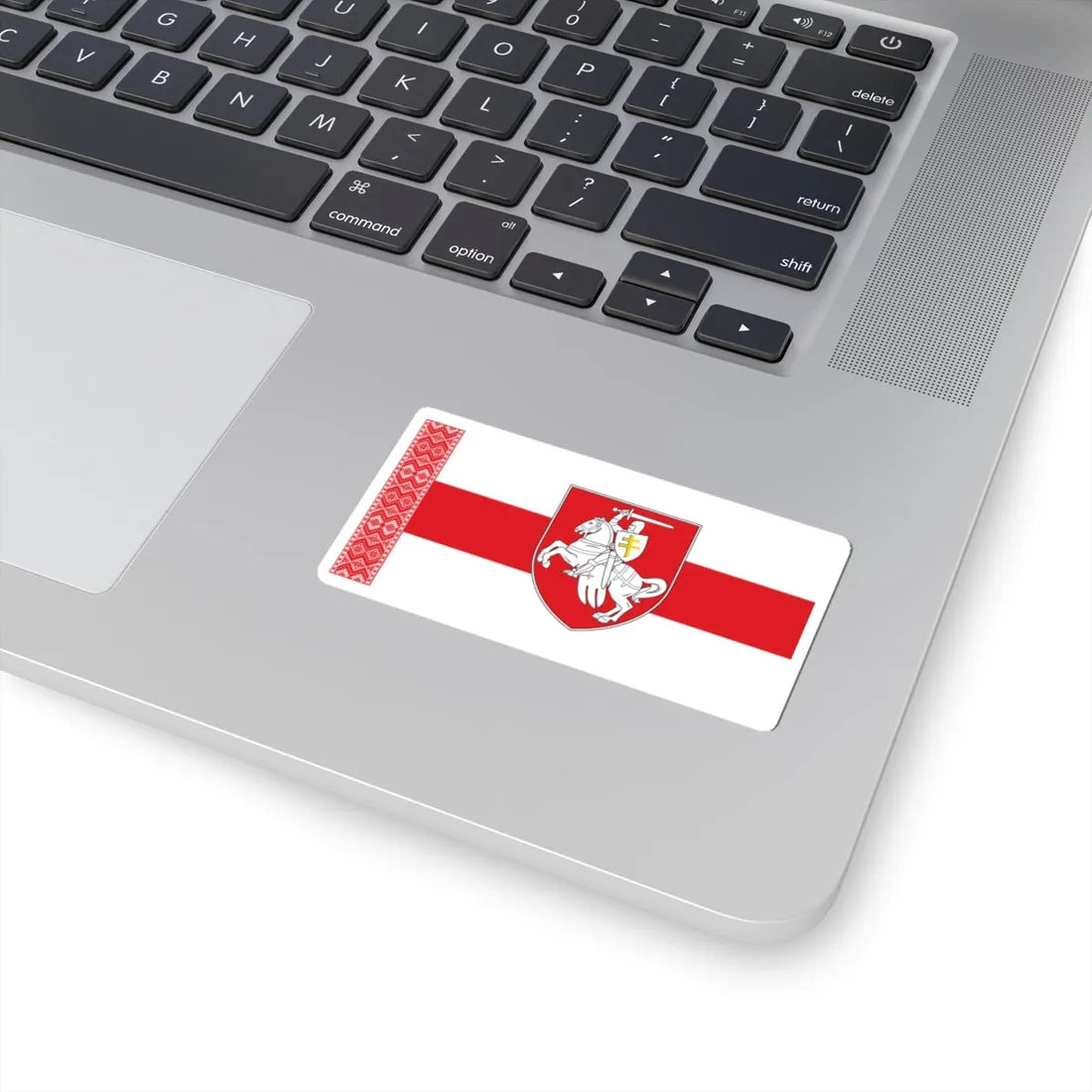 Alternative Flag of Belarus-5 (Belarus) (Coat of Arms) STICKER Vinyl Kiss-Cut Decal - The Sticker Space