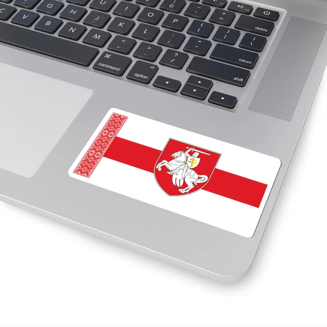 Alternative Flag of Belarus-5 (Belarus) (Coat of Arms) STICKER Vinyl Kiss-Cut Decal - The Sticker Space