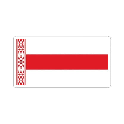 Alternative Flag of Belarus (Belarus) STICKER Vinyl Kiss-Cut Decal 3 Inch White - The Sticker Space