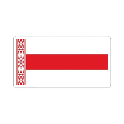 Alternative Flag of Belarus (Belarus) STICKER Vinyl Kiss-Cut Decal 4 Inch White - The Sticker Space