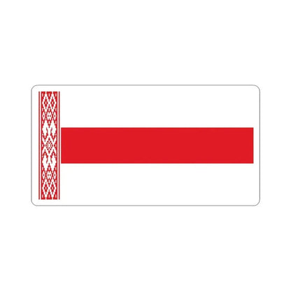 Alternative Flag of Belarus (Belarus) STICKER Vinyl Kiss-Cut Decal 6 Inch White - The Sticker Space