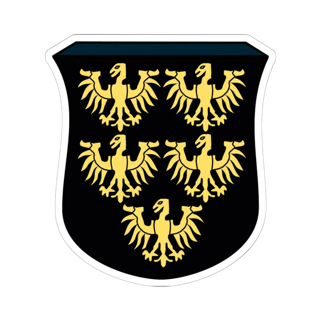 Altösterreich Adalbert Babenberger Stammbaum (Austria) (Coat of Arms) STICKER Vinyl Kiss-Cut Decal 6 Inch White - The Sticker Space