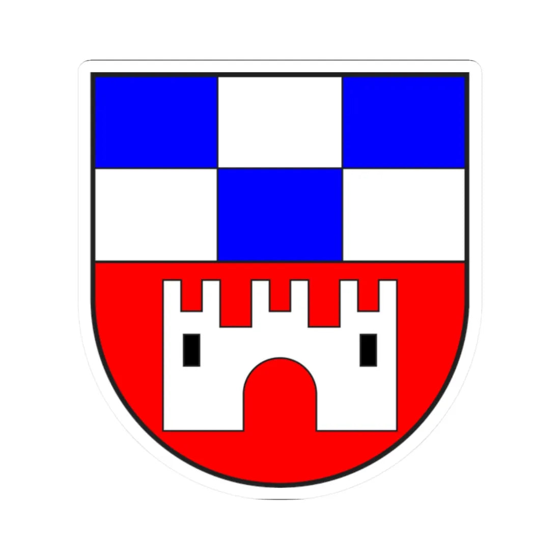 Alvaschein Kreis wappen (Switzerland) (Coat of Arms) STICKER Vinyl Kiss-Cut Decal 2 Inch White - The Sticker Space