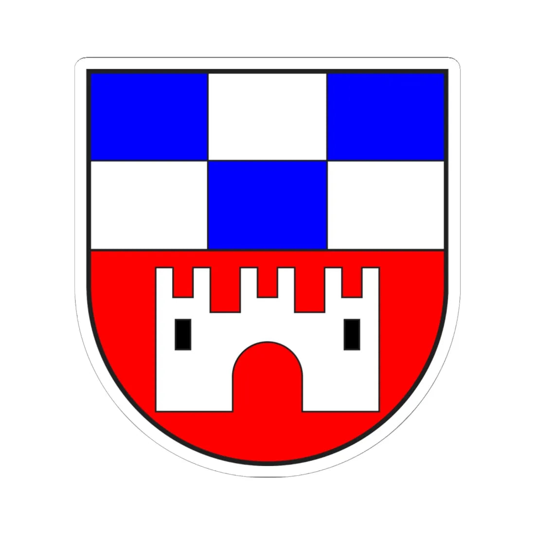 Alvaschein Kreis wappen (Switzerland) (Coat of Arms) STICKER Vinyl Kiss-Cut Decal 6 Inch White - The Sticker Space