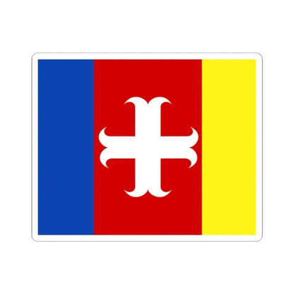 Alvelgem vlag (Belgium) STICKER Vinyl Kiss-Cut Decal 2 Inch White - The Sticker Space