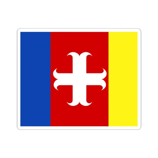 Alvelgem vlag (Belgium) STICKER Vinyl Kiss-Cut Decal 2 Inch White - The Sticker Space