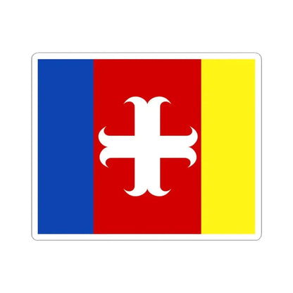 Alvelgem vlag (Belgium) STICKER Vinyl Kiss-Cut Decal 3 Inch White - The Sticker Space