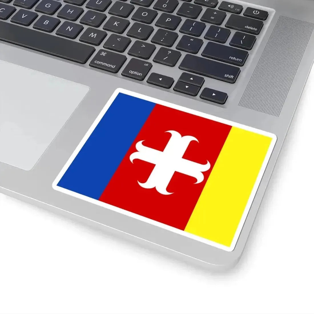 Alvelgem vlag (Belgium) STICKER Vinyl Kiss-Cut Decal - The Sticker Space