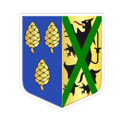 Alveringem wapen (Belgium) (Coat of Arms) STICKER Vinyl Kiss-Cut Decal 4 Inch White - The Sticker Space