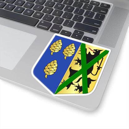 Alveringem wapen (Belgium) (Coat of Arms) STICKER Vinyl Kiss-Cut Decal - The Sticker Space