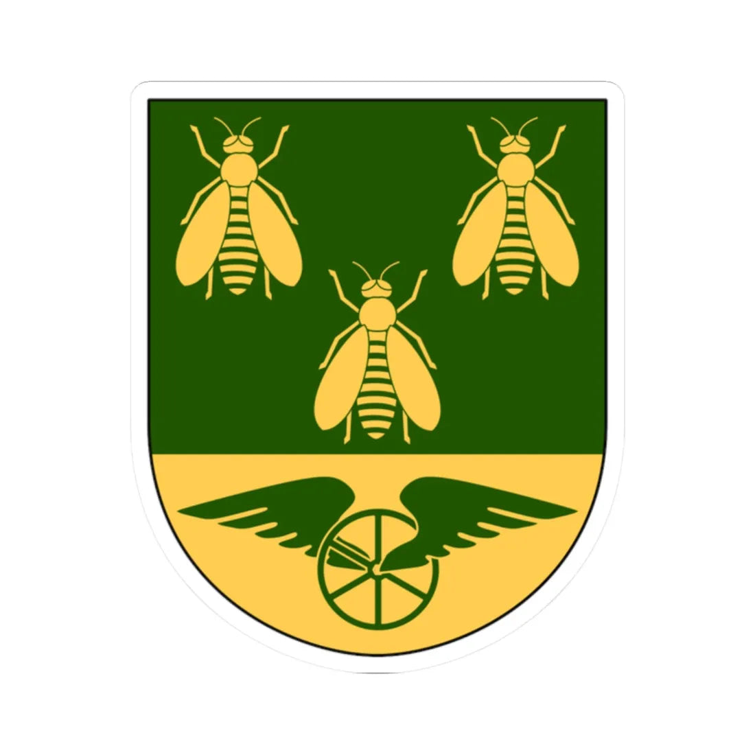 Alvesta vapen (Sweden) (Coat of Arms) STICKER Vinyl Kiss-Cut Decal 2 Inch White - The Sticker Space