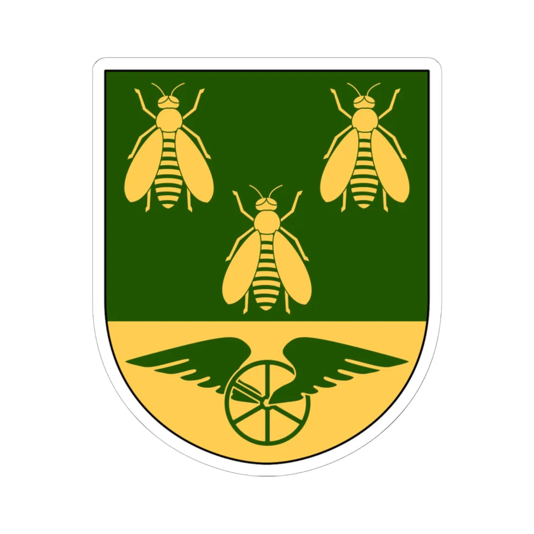 Alvesta vapen (Sweden) (Coat of Arms) STICKER Vinyl Kiss-Cut Decal 6 Inch White - The Sticker Space