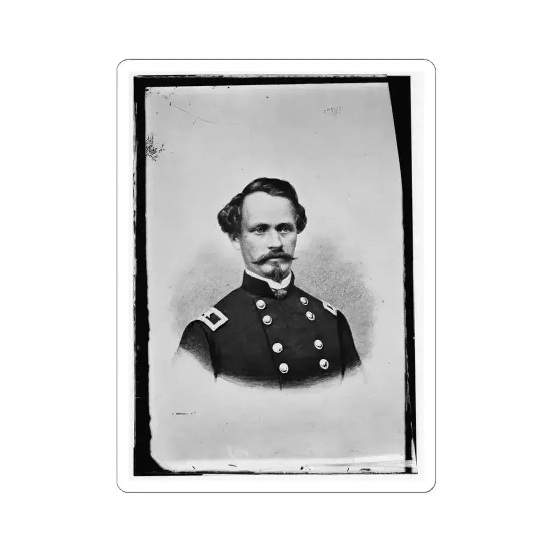 Alvin P. Hovey 002 (U.S. Civil War) STICKER Vinyl Kiss-Cut Decal 4 Inch White - The Sticker Space